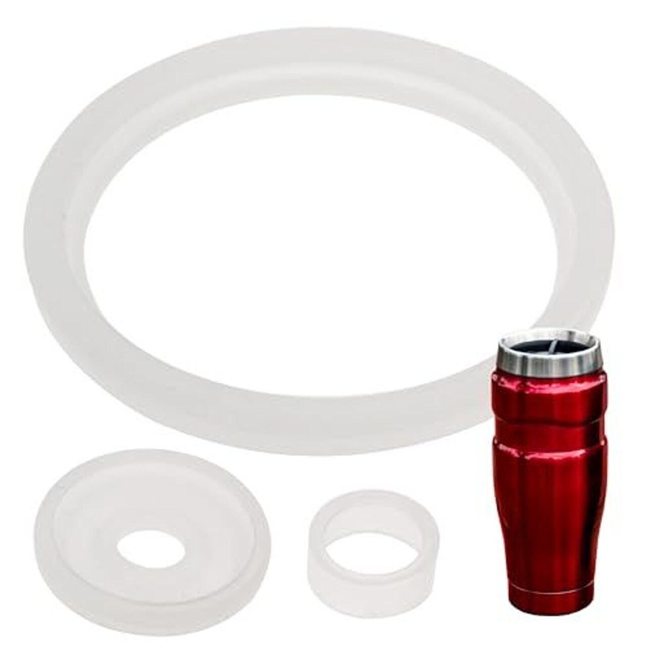 2 Sets of Mug Gaskets/Seals by Impresa Products Compatible With Thermos Stainless King Travel Tumbler - BPA-/Phthalate-/Latex-Free - 2 Full Replacements Per Kit